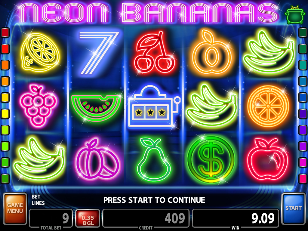 Игровые аппараты «Neon Bananas» на портале казино Плей Фортуна